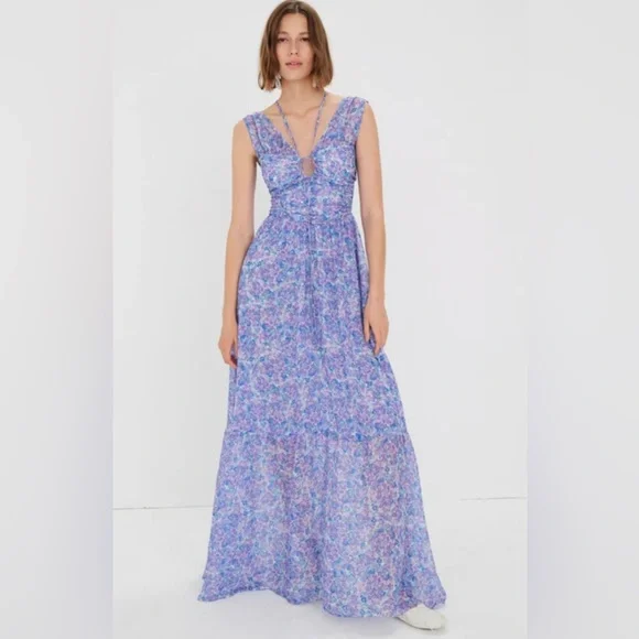 chinese dress ladies For Love and Lemons Rosalyn Maxi Dress
